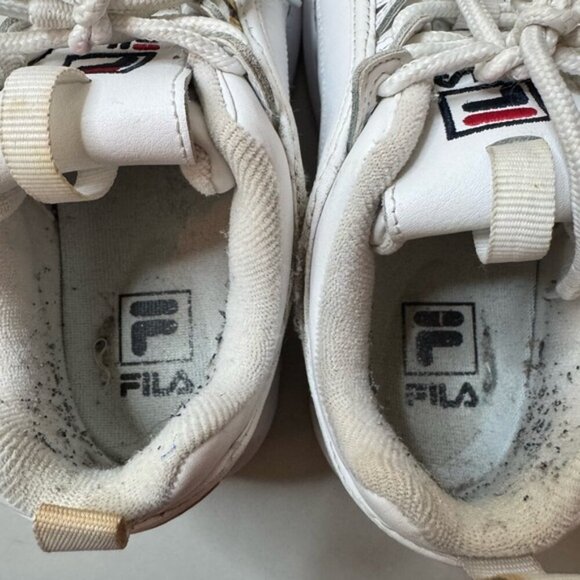 White Fila Chunky Sneakers | Size 7 | Vintage Style | Great Condition - Picture 12 of 16